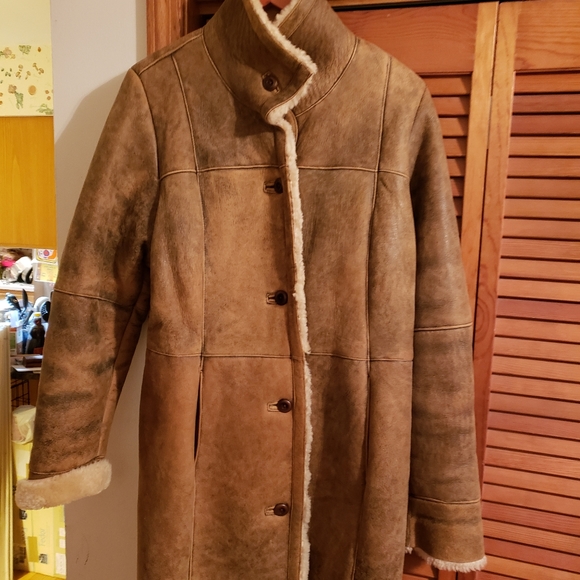 Women's shearling coat size large - Picture 10 of 10